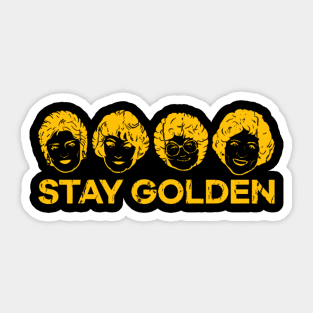 stay golden Sticker